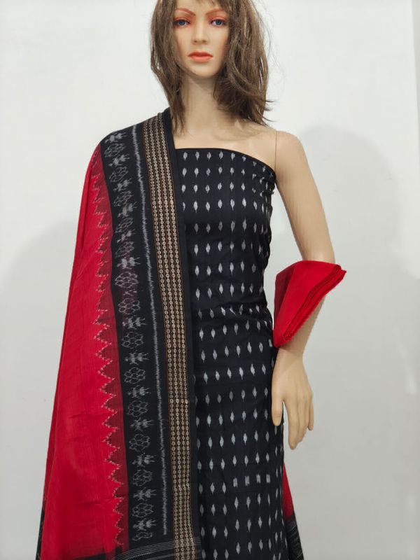 102143 Sambalpuri Dress Material With Dupatta