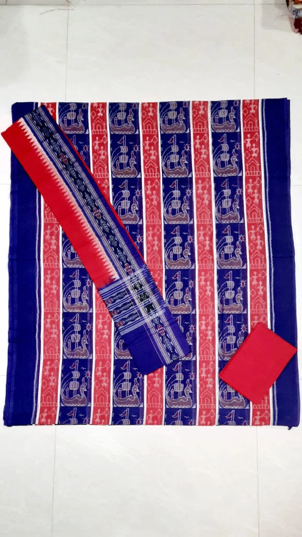 102146 Sambalpuri Dress Material With Dupatta