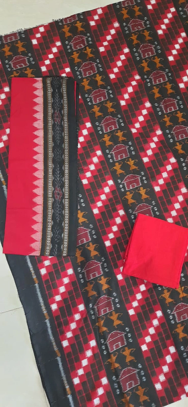 102149 Sambalpuri Dress Material With Dupatta