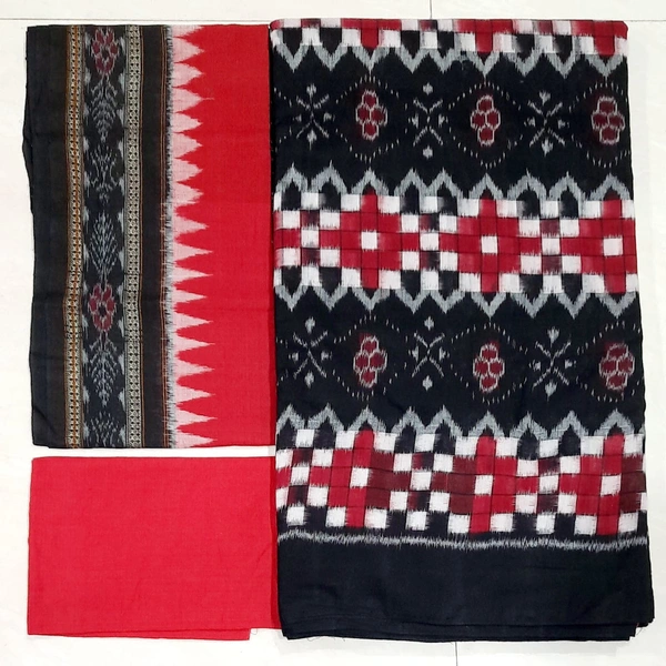 102152 Sambalpuri Dress Material With Dupatta