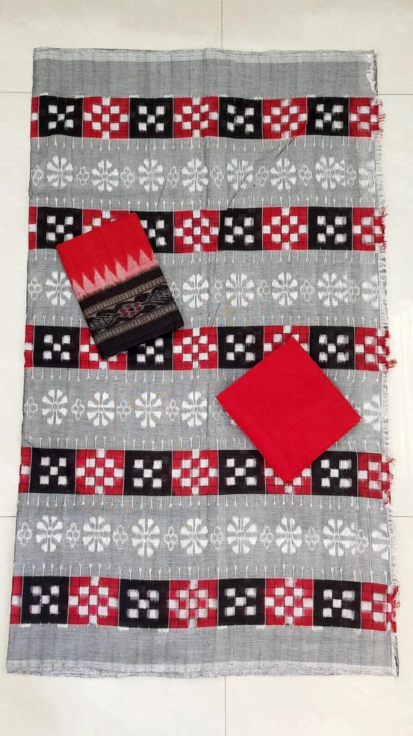 102154 Sambalpuri Dress Material With Dupatta