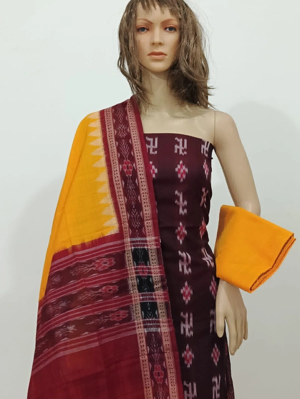 102199 Sambalpuri Dress Material With Dupatta