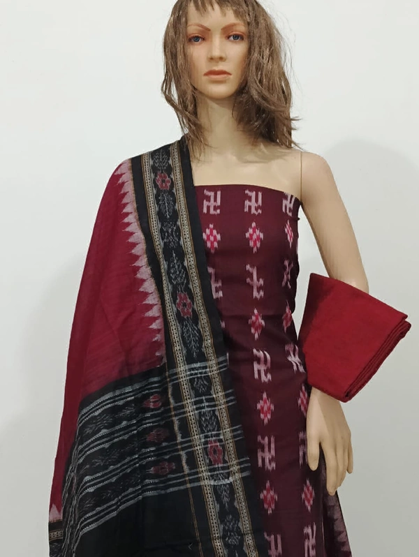 102201 Sambalpuri Dress Material With Dupatta