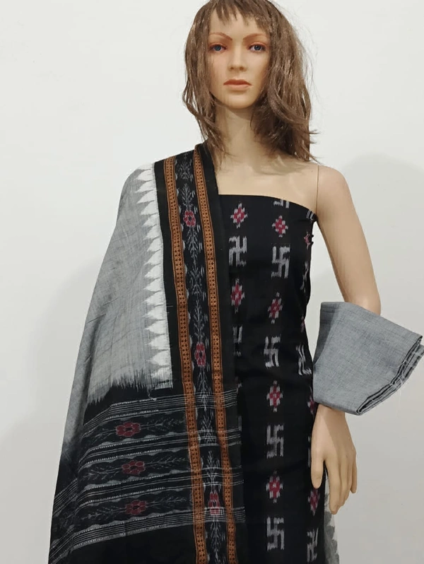 102207 Sambalpuri Dress Material With Dupatta