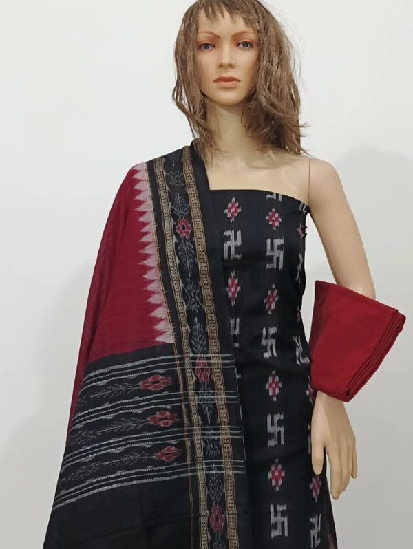 102208 Sambalpuri Dress Material With Dupatta