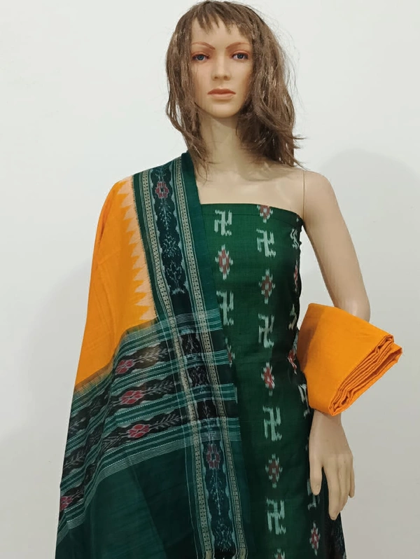 102216 Sambalpuri Dress Material With Dupatta