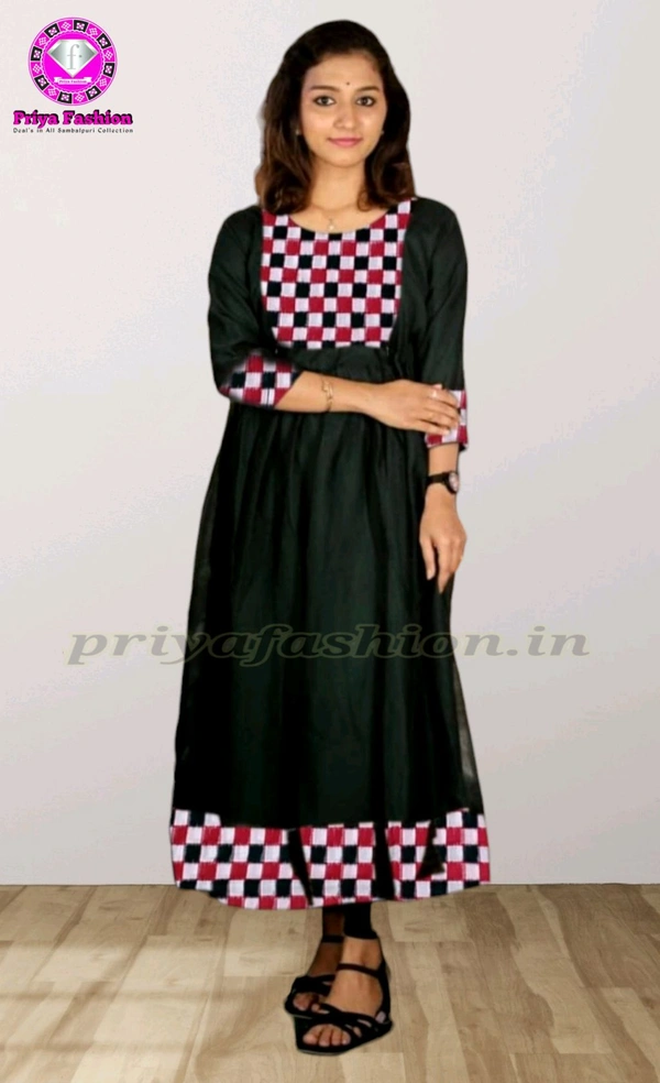 102237 Sambalpuri Handloom Round Top ,Kurti - Cyprus, 36
