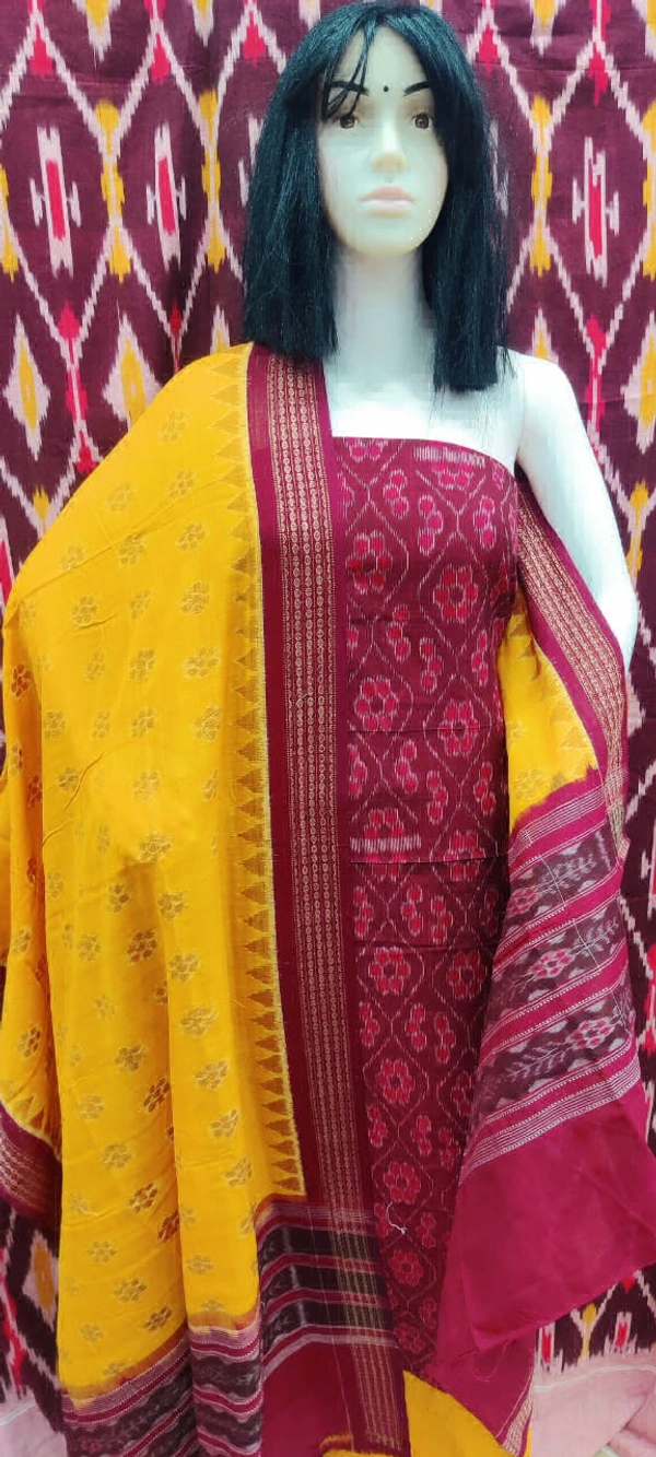 102272 Sambalpuri Dress Material With Dupatta 