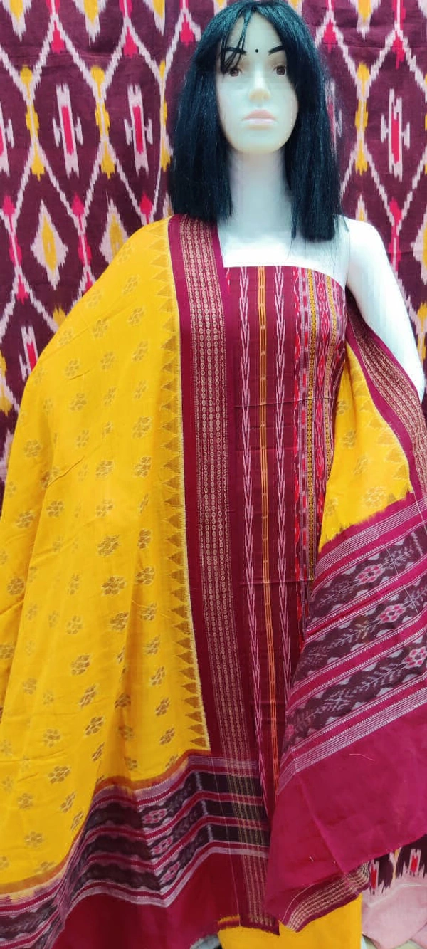 102271 Sambalpuri Dress Material With Dupatta 