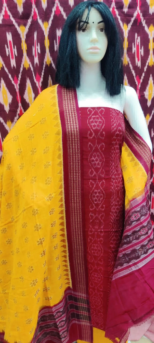 102270 Sambalpuri Dress Material With Dupatta 