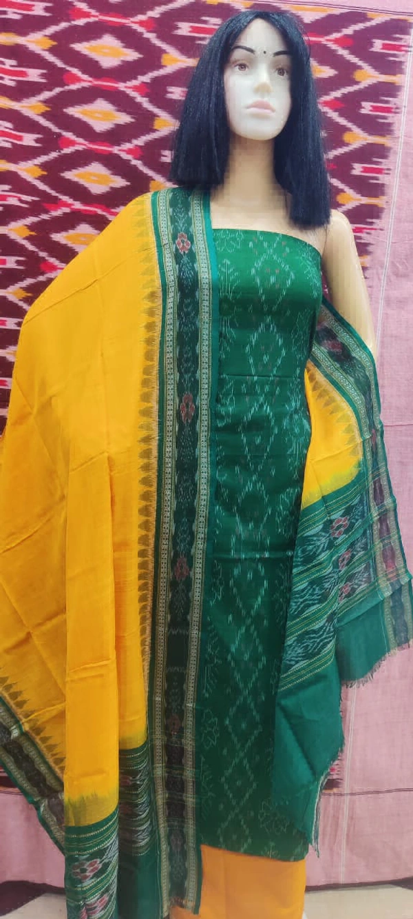 102274 Sambalpuri Dress Material With Dupatta 