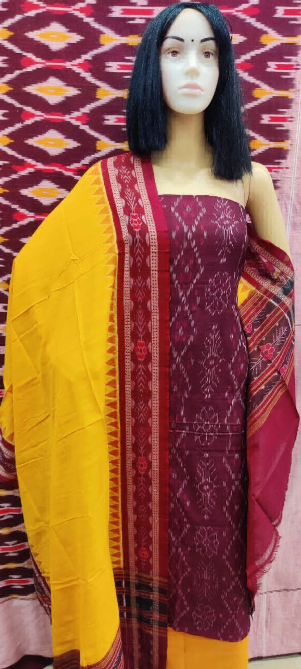 102276 Sambalpuri Dress Material With Dupatta 