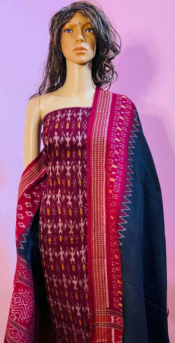 102320 Sambalpuri Dress Material With Dupatta  - Shiraz
