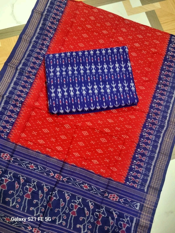 102326 Sambalpuri Dress Material With Dupatta  - Black