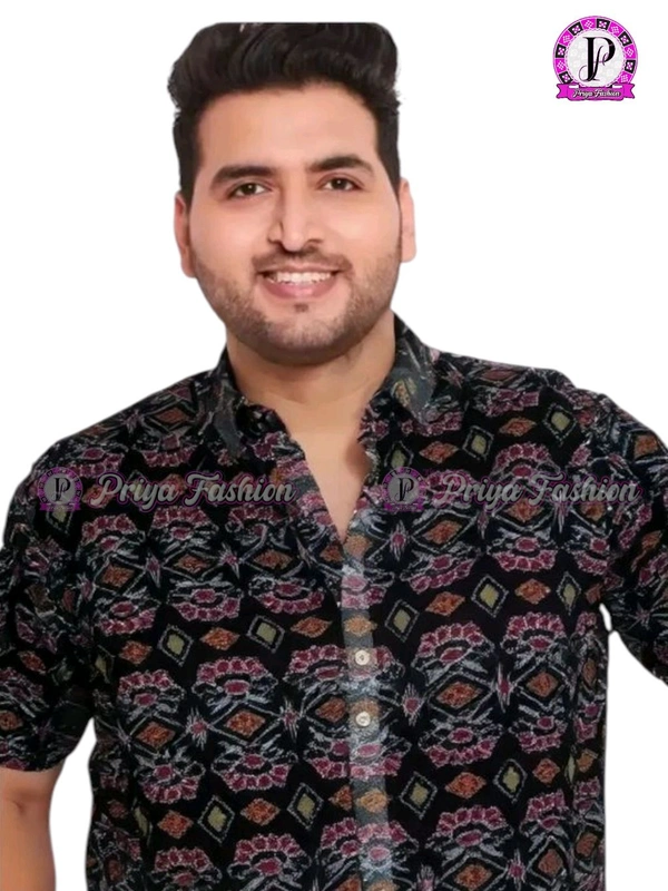 102333 Sambalpuri Half Shirt  - 38, Night Rider