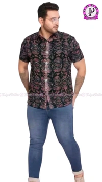 102333 Sambalpuri Half Shirt  - 38, Night Rider