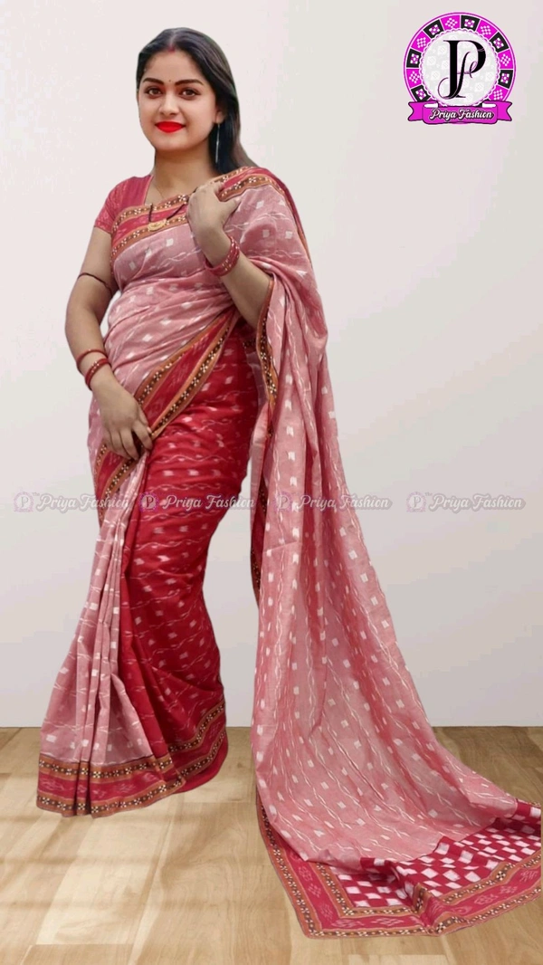 102344 Sambalpuri Handlooms Patchwork Saree With Blause 