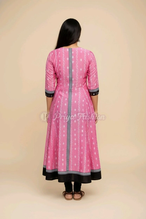 102378 Sambalpuri Round Kurti Top  - 42, Web Orange