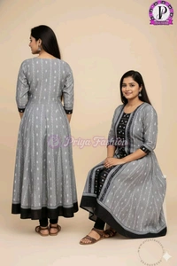 102379 Sambalpuri Round Kurti Top  - 42, Martini
