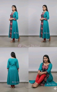102383 Sambalpuri Round Kurti Top  - 40, Scooter