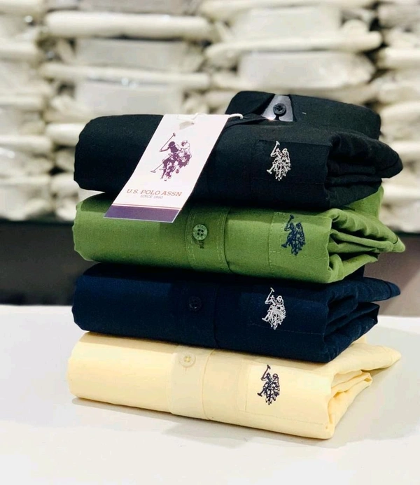 USPOLO 4 Pc Combo Cotton Regular Fit Shirt - M-38