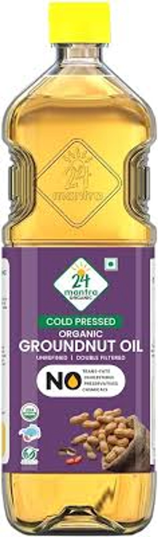 24 MANTRA ORGANIC GROUNDNUT OIL - 1LTR