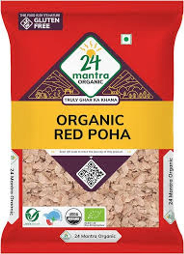 24 MANTRA ORGANIC RED POHA - 500GM