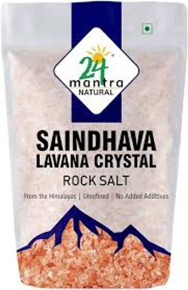24 MANTRA SAINDAVA LAVANA CRYSTAL ROCK SALT - 1KG