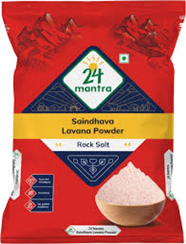 24 MANTRA SAINDAVA LAVANA POWDER ROCK SALT - 1KG