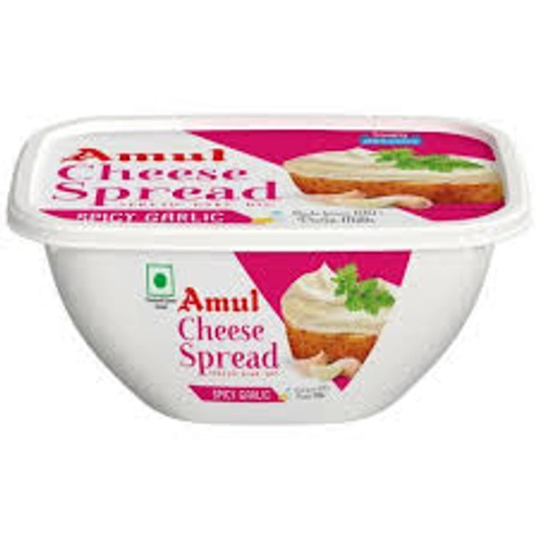 AMUL CHEESE SPREAD SPICY GARLIC - 200GM