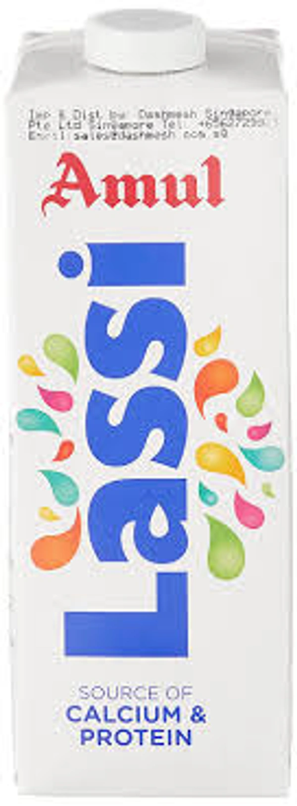 AMUL LASSI PLAIN TETRA PACK - 1LTR