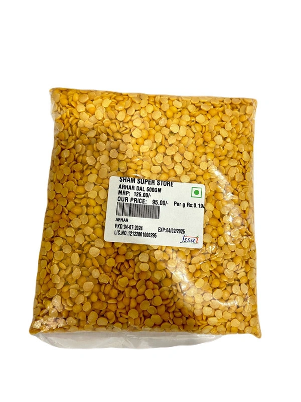 SHAM SUPER STORE ARHAR DAL - 500GM