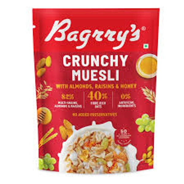 BAGRRY'S CRUNCHY MUESLI ALMOND,RAISINS&HONEY - 500GM