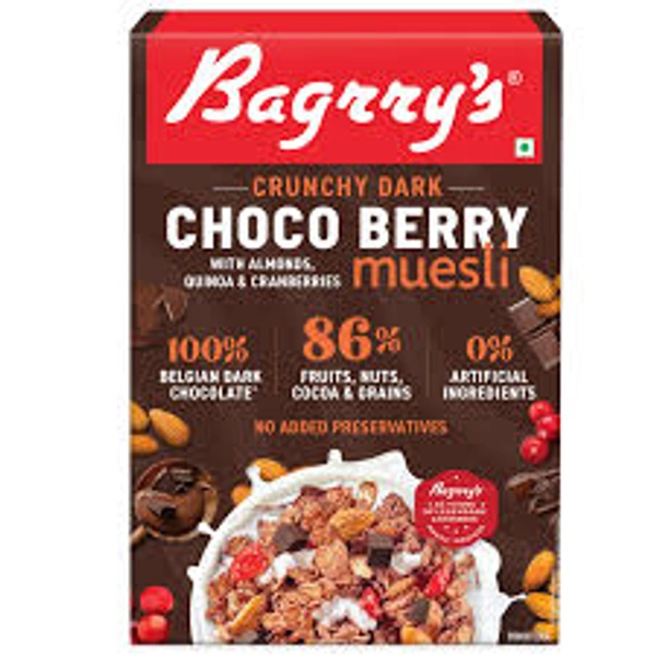 BAGRRY'S MUESLI DARK CHOCOLATE &BERRY MIX - 500GM