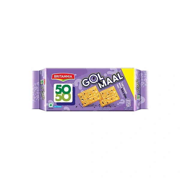 BRITANNIA 50-50 GOL-MAAL BISCUITS - 61.5GM