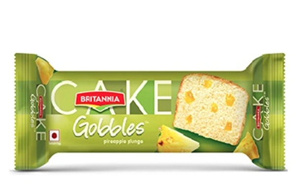 BRITANNIA GOOBLES PINEAPPLE CAKE - 50GM