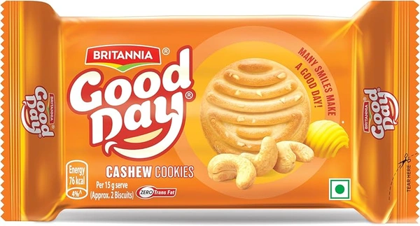 BRITANNIA GOOD DAY CASHEW COOKIES - 250GM