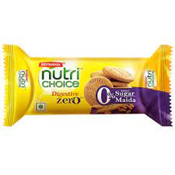 BRITANNIA NUTRI CHOICE DIGESTIVE ZERO COOKIES - 120GM