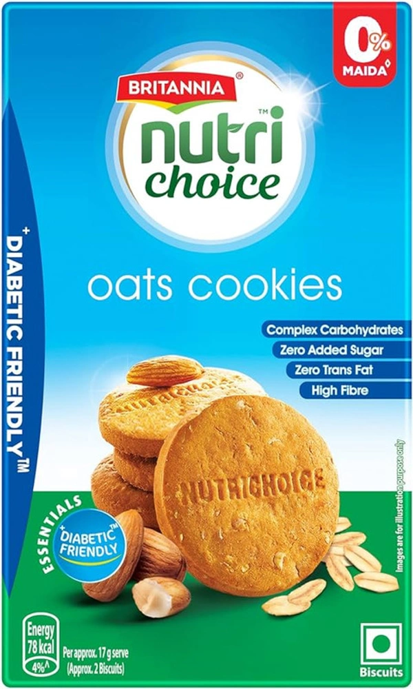 BRITANNIA NUTRI CHOICE OATS COOKIES - 150GM