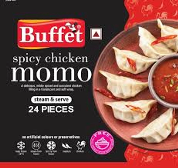 BUFFET SPICY CHICKEN MOMOS - 480GM