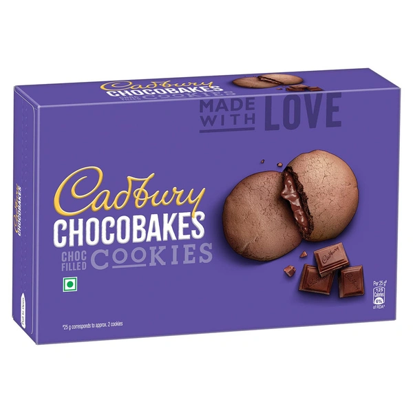 CADBURY CHOCOBAKES CHOCOFILLED COOKIES - 300GM