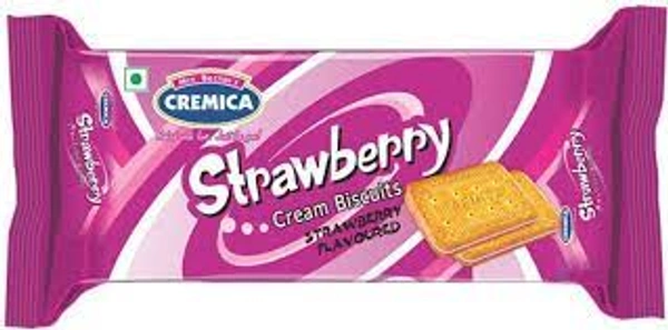 CREMICA STRAWBERRY CREAM BISCUITS - 100GM