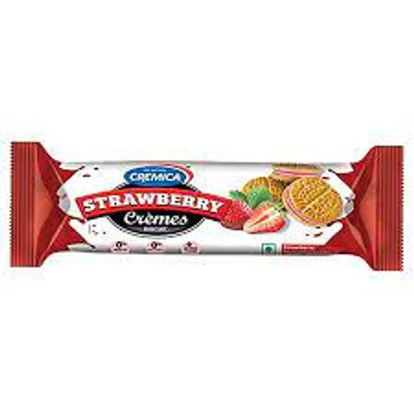 CREMICA STRAWBERRY CRÈME BISCUITS - 100GM