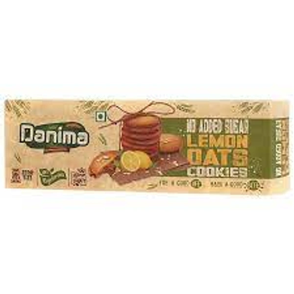 DANIMA NO ADDED SUGAR LEMONOATS COOKIES - 75GM