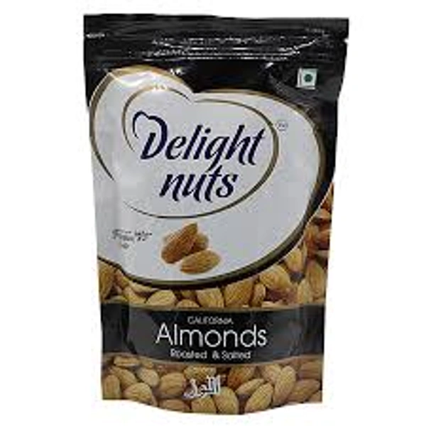 DELIGHT NUTS ROASTED&SALTED CALIFORNIA ALMONDS - 200GM