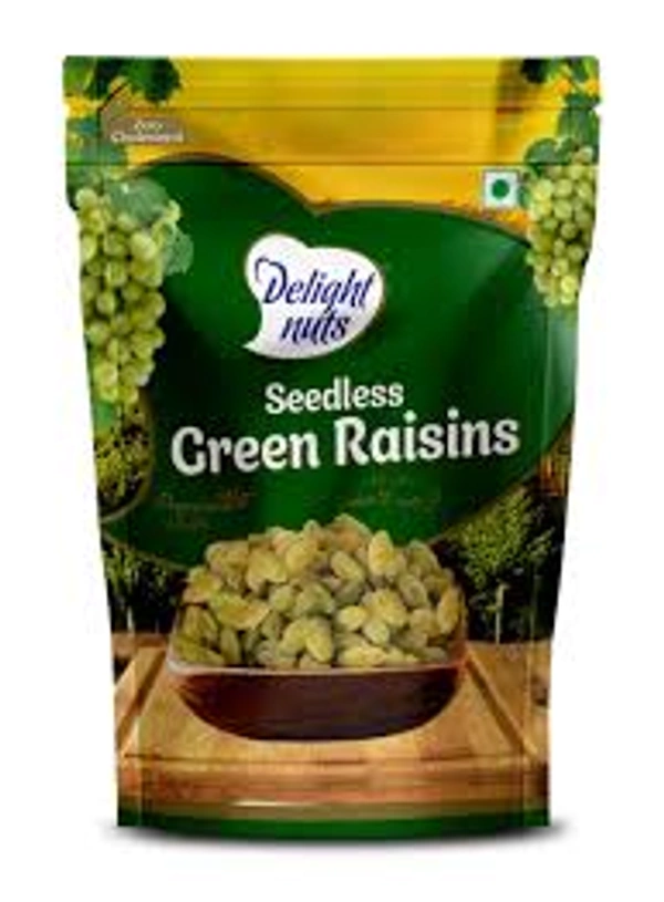 DELIGHT NUTS SEEDLESS GREEN RAISINS - 200GM