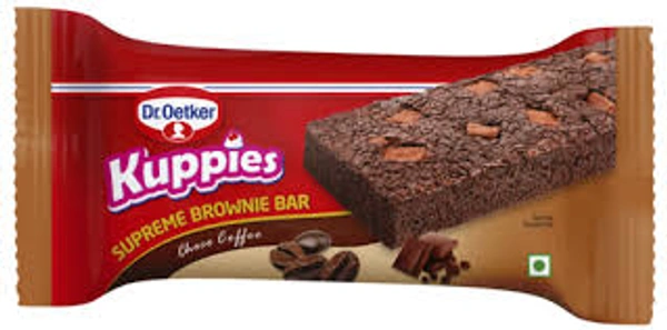 DR OETKER KUPPIES CREME BROWNIE BAR DOUBLE CHOCO - 135GM
