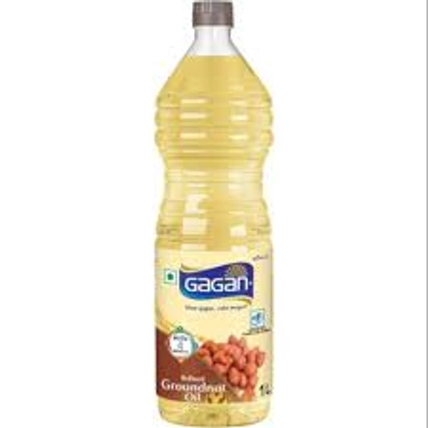 GAGAN ACTIVE REFINED GROUNDNUT OIL BOTTLE - 1LTR