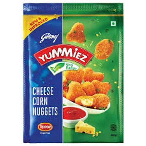 GODREJ YUMMIEZ CHEESE CORN NUGGETS - 400GM