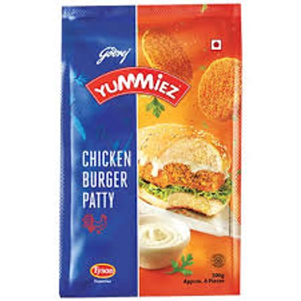 GODREJ YUMMIEZ CHICKEN BURGER PATTY - 300GM